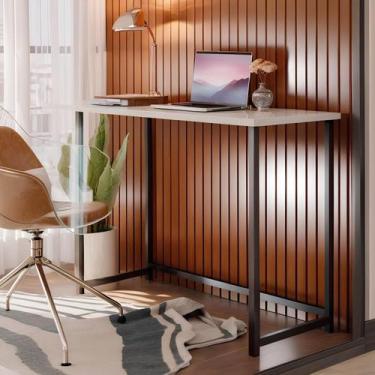 Imagem de Mesa Escrivaninha Dobrável Notebook Estudo Trabalho Aparador MDF - Mac