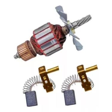 Imagem de Induzido + Escova P/ Serra Circular Bosch 1573 Gks 7 1/4 110v - Bolte