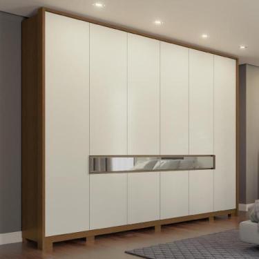 Imagem de Guarda Roupa Casal 10 Portas Rimo Regência - Móveis Rimo, Jequitibá/Of