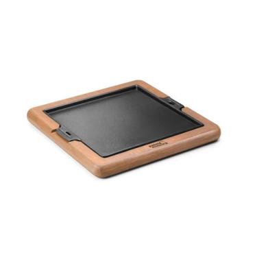 Imagem de Conjunto Chapa de Ferro 220 x 220 e Suporte Madeira - Panela Mineira