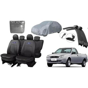 Imagem de Kit Completo Courier 00-13: Capa de Couro, Cobrir e Limpador - aero pr