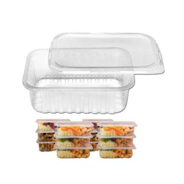 Imagem de 144 un pote descartavel 350 ml freezer marmita fit microonda - PRAFEST