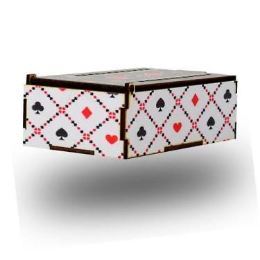 Imagem de Caixa Marcador de Baralho Truco Mdf Madeira Adesivado - Atacadão do Ar