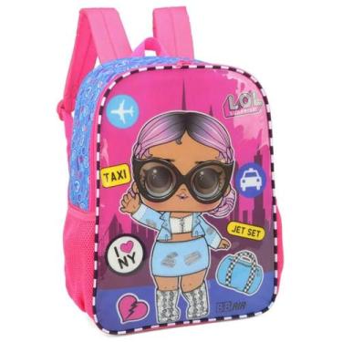 Imagem de Mochila Infantil Escolar Costas Lol Surprise Táxi - LUXCELL, Rosa