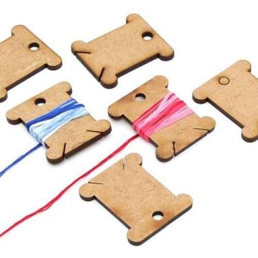 Imagem de Placa para Enrolar Meadas em MDF - 6 Unidades - Decorart