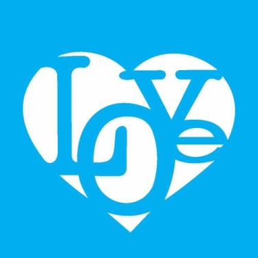 Imagem de Stencil Opa 10 X 10 cm - Love - 1309 - Opa Criando Arte
