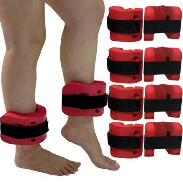 Imagem de Kit 4 Pares de Caneleiras de Hidroginástica Em EVA Peso 1 à 2kg DF4030