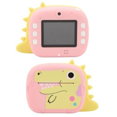 Imagem de Impressão Instantânea de Câmera Infantil, Câmera Digital de Lente Dupla HD de 12 MP Com Zoom de 8X, Suporte para Aplicativo WiFi, Câmera Digital de Impressão Térmica Recarregável