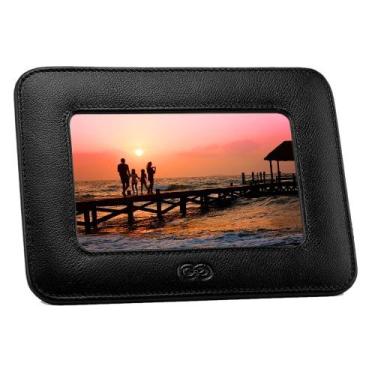 Imagem de Porta Retrato PHOT em Couro Galvani, Preto