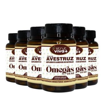 Imagem de 6x oleo de avestruz strut original omega 3 6 7 9 - Genuinamente Strut