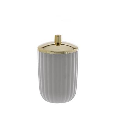 Imagem de Porta Algodão e Cotonete, Paramount, Canelatta, Creme