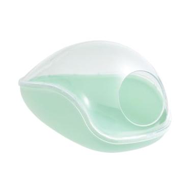Imagem de Generic Hamster Sand Bath Toilet Sand Bath Container, Tigela de banho para animais pequenos, Hamster House Transparent Habitat para ouriço, Verde