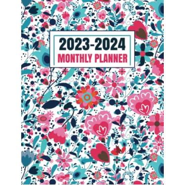 Imagem de 2023-2024 Monthly Planner: Large Two Year Planner Calendar Schedule Organizer with Holidays. 24 Months Calendar January 2023 through December 2024.