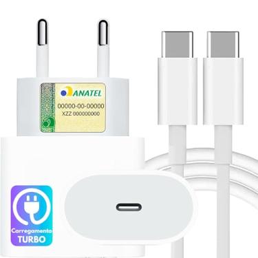 Imagem de Carregador Turbo Compativel c/Novo iPhone 16, 16 pro, 16 pro max, 15, 15 pro, 15 pro ma...