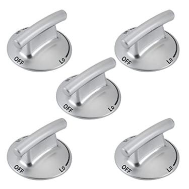 Imagem de 7733P410-60 Puxador de superfície do queimador, peça de substituição dos botões de controle para fogão a gás Jenn-Air/Maytag/KitchenAid, substitui 74007733, AP5668987, PS2375871, AP6011505 (5 peças)