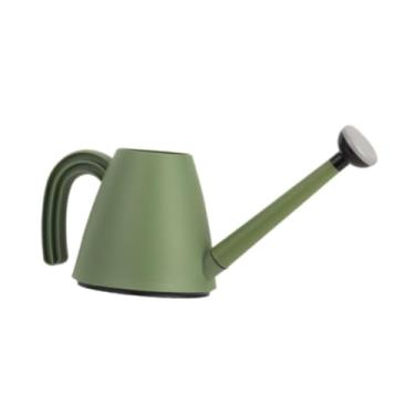 Imagem de Baoblaze Rega pequena lata, água longa do bico pode com cabeça do aspersor pátio molhando o potenciômetro bocal removível para o gramado do quintal do, Verde