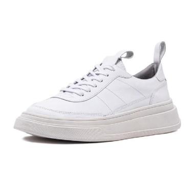 Imagem de Tênis Colter Super Leve e Confortável Até 46 Avalon em Couro, Branco, 