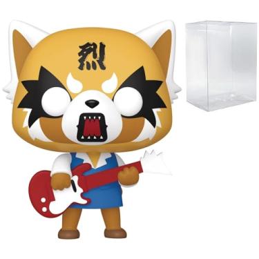 Imagem de POP Sanrio: Boneco de vinil Aggretsuko com guitarra Funko (incluído com caixa protetora compatível), multicolorido, 9,5 cm