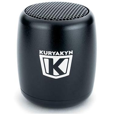Imagem de Kuryakyn Mini alto-falante Sidekix 2204: alto-falantes de áudio sem fio com Bluetooth, obturador remoto, preto acetinado