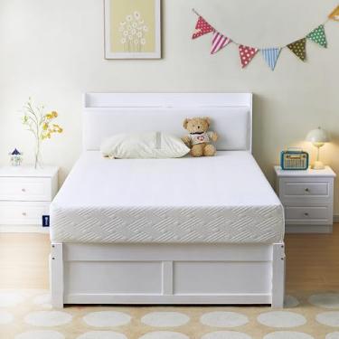Imagem de Aosha Colchão de solteiro, colchões de espuma viscoelástica de 15 cm para alívio de pressão e colchão de sono mais frio para adultos Colchão certificado CertiPUR-US em uma caixa (15 cm, solteiro)