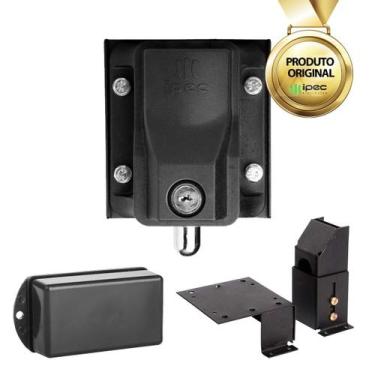 Imagem de Kit Trava Eletromagnética Eco Lock Ipec Temp Suporte Portão, 220V
