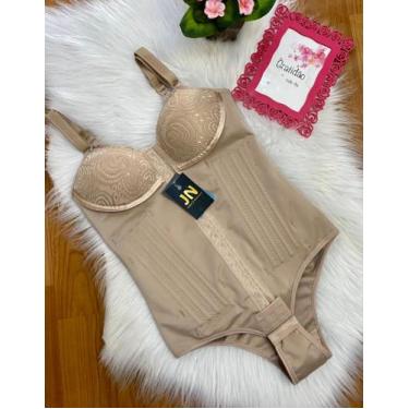 Imagem de Cinta Body com 16  barbatanas - Jn Lingerie e Modeladores , Bege, M