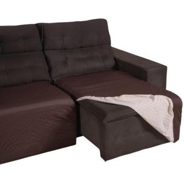 Imagem de Capa Sofá Retrátil Assento Dupla Face Impermeável 2 Lugares - Mava Enx