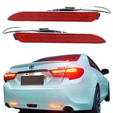 Imagem de GTINKEBOX 2 peças de luz traseira de freio refletores de LED vermelho óptico 3D, kit de lâmpadas de iluminação de neblina traseira para Lexus RC NX IS-F ou RX GX, etc.GTINTHEBOX M02-129