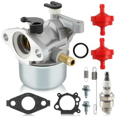 Imagem de Carbhub Kit de carburador 675 190cc para Briggs & Stratton Gold 6,25HP 6,75HP MRS Push Mower 675 190cc com filtro de combustível com mola com vela de ignição