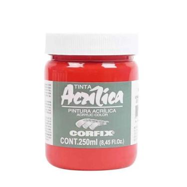 Imagem de Tinta Acrílica 250ml G1 56 Vermelho France Corfix, 056 - VERMELHO FRAN