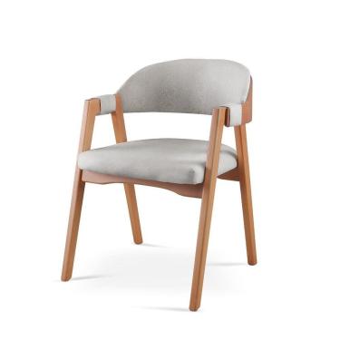 Imagem de Kit 2 Cadeiras para Mesa de Jantar Gaia Linho Cinza