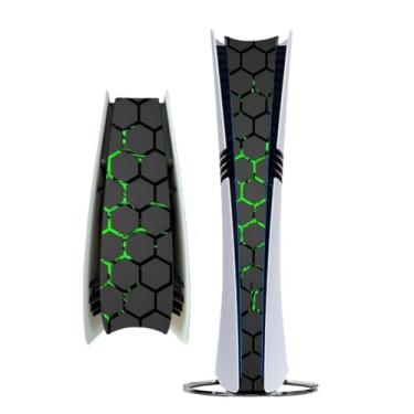 Imagem de Adesivo de pele do meio compatível com console PlayStation 5 Pro - Acessório de tira protetora decorativa à prova de poeira para PS5 Pro (multicolorido-02)