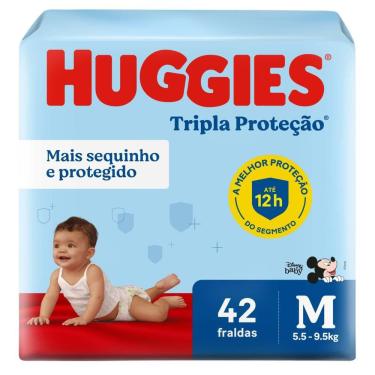 Imagem de Fralda Descartável Huggies Tripla Proteção M 42 Unidades