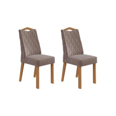 Imagem de Kit 2 Cadeiras De Cozinha Venus 2 Un Amendoa Suede Bege Lopas