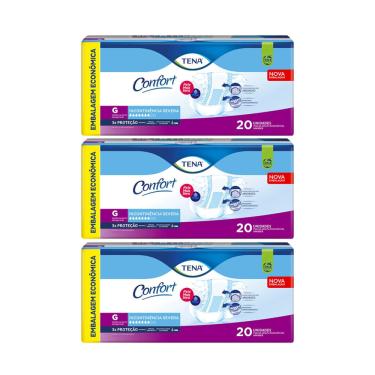 Imagem de Kit C3 Pacote Econômico Fralda Adulto Tam G - Tena