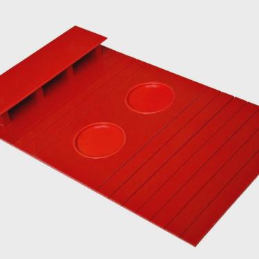 Imagem de Esteirinha Bandeja Porta Controle Braço Sofá Vermelho
