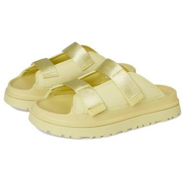 Imagem de UGG Sandália unissex infantil Goldenglow Slide (infantil/criança pequena), Maçã dourada, 13 Little Kid