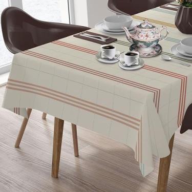 Imagem de Tiny Break Toalha de mesa 100% algodão 152,4 cm x 213,4 cm - tecido quadriculado - toalha de mesa retangular boho decorativa para sala de jantar, fazenda, festas, ao ar livre