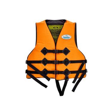 Imagem de Colete Salva Vidas Rios e Mares Homologado G 55kg a 110kg 3 Fechos em Nylon