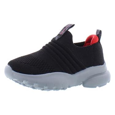 Imagem de Skechers Tênis esportivo unissex infantil para meninos, Preto, 9 Toddler
