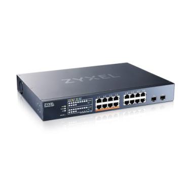 Imagem de ZYXEL Switch Zyxel Multi-Gig De 16 Portas E 2,5 Gb, Gerenciamento Inteligente/Em Nuvem, Poe++ A 180 W, 8 X Poe++ (60 W), 2 X 10 G Sfp+, Montagem Em Rack [Xmg1915-18Ep]