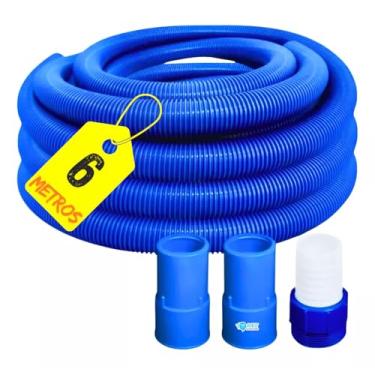 Imagem de Mangueira Para Aspiração De Piscina 6 Metros + Conexões 50mm