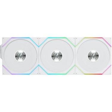 Imagem de Kit 3 fan 120mm lian li uni fan tl wireless argb branco 12tl1w3w