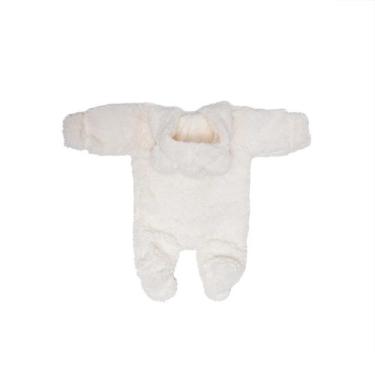 Imagem de Macacão Infantil Frio Touca Criança Bebê Ovelha Quente Cores - DW Conf