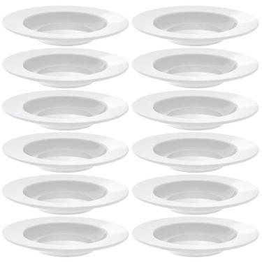 Imagem de Jogo 12 Pratos Porcelana Fundos Brancos Tramontina Maria Augusta Restaurante Eventos