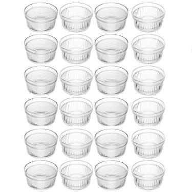 Imagem de 24 Ramequins de Vidro 200ml Cumbuca Molheira Porta Condimentos Restaurante Lancheria