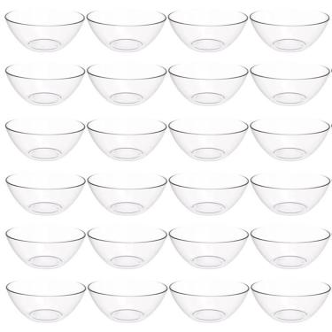 Imagem de 24 Tigelas Transparentes para Servir 2,3L Crippa Restaurante Buffet Salada Sobremesa