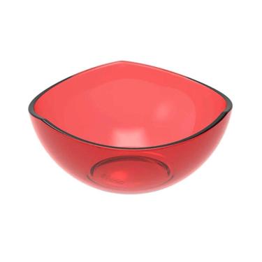 Imagem de Pote de Sobremesa 265ml Avulso Trio Crippa Plástico Vermelho Tigela Pote para Doces