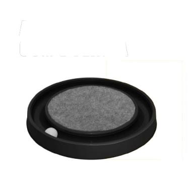 Imagem de Arranhador para Gatos Redondo com Bolinha Interativo Relax Antiestresse, Brinquedo para Gatos Filhotes e Adultos, Estimula Atividade Física, Protege Móveis, Uso Diário em Casa (Preto)