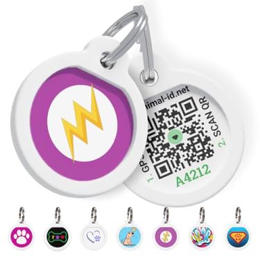 Imagem de Etiquetas de identificação de animais para cães – Etiqueta de identificação de cães pequenos e etiqueta de gato – Etiqueta de identificação de animal de estimação com GPS – Etiquetas de identificação de gato e identificação de cachorro com perfil online – Etiquetas engraçadas para cães de etiquetas 